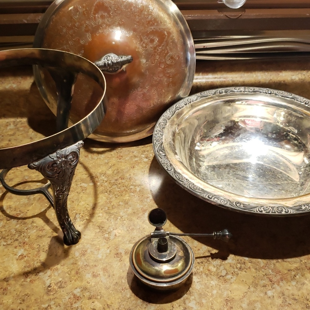 Vintage Chafing Dish Silver/pewter